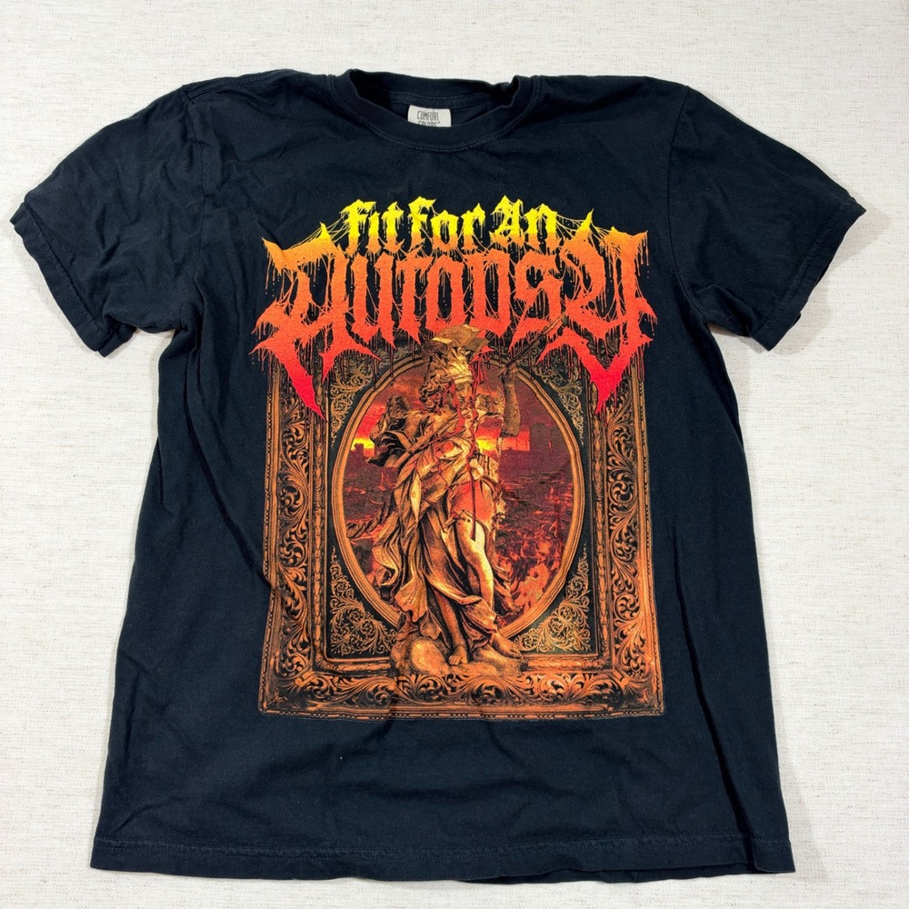Comfort Colors Fit For An Autopsy T-Shirt Mens Medium Black 2023 Tour Tee